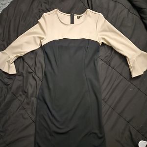 WOOSEA Cream and Black 3 quarter sleeves